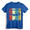 Retro Zeppelin 70s 80s Dirigible Airship Zepelin Zepplin T-Shirt - Vintage Blimp Tee for Aircraft Lovers and History Enthusiasts
