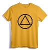 AA Logo Circle Triangle Symbol Recovery T-Shirt - Sobriety Milestone Gift for 12 Step Fellowship Members