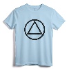 AA Logo Circle Triangle Symbol Recovery T-Shirt - Sobriety Milestone Gift for 12 Step Fellowship Members