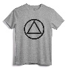 AA Logo Circle Triangle Symbol Recovery T-Shirt - Sobriety Milestone Gift for 12 Step Fellowship Members