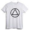 AA Logo Circle Triangle Symbol Recovery T-Shirt - Sobriety Milestone Gift for 12 Step Fellowship Members