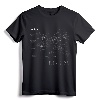 World War 2 American P51 Mustang Fighter Plane Blueprint T-Shirt - WW2 History Nerd Apparel for Military Enthusiasts