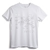 World War 2 American P51 Mustang Fighter Plane Blueprint T-Shirt - WW2 History Nerd Apparel for Military Enthusiasts