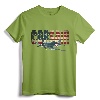 F4U Corsair US American Flag Tshirt - Patriotic Aircraft Apparel for Aviation Enthusiasts