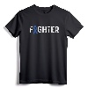 Colon Cancer Awareness Blue Ribbon Fighter T-Shirt - Inspirational Cancer Merchandise for Chemo Recovery and Awareness Month