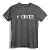Colon Cancer Awareness Blue Ribbon Fighter T-Shirt - Inspirational Cancer Merchandise for Chemo Recovery and Awareness Month