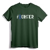 Colon Cancer Awareness Blue Ribbon Fighter T-Shirt - Inspirational Cancer Merchandise for Chemo Recovery and Awareness Month