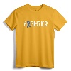 Colon Cancer Awareness Blue Ribbon Fighter T-Shirt - Inspirational Cancer Merchandise for Chemo Recovery and Awareness Month