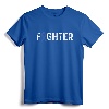 Colon Cancer Awareness Blue Ribbon Fighter T-Shirt - Inspirational Cancer Merchandise for Chemo Recovery and Awareness Month