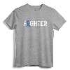Colon Cancer Awareness Blue Ribbon Fighter T-Shirt - Inspirational Cancer Merchandise for Chemo Recovery and Awareness Month