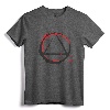 AA Logo Symbol 'Serenity' Recovery Sober Gift T-Shirt - Celebrate Sobriety with 12 Step Group Apparel