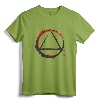 AA Logo Symbol 'Serenity' Recovery Sober Gift T-Shirt - Celebrate Sobriety with 12 Step Group Apparel