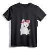 Women's Westie Mom V-Neck T-Shirt - Cute West Highland White Terrier Dog Lover's Gift for Stylish Pet Owners