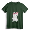 Women's Westie Mom V-Neck T-Shirt - Cute West Highland White Terrier Dog Lover's Gift for Stylish Pet Owners