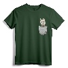 Westie White Highland Terrier Pocket T-Shirt - Dog Owners Apparel for Men and Women, Perfect Gift Idea for Dog Lovers