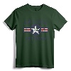 Air Force Veteran with Vintage Roundel Grunge T-Shirt - Retro Military Retirement Gift Tee for Men and Women