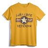 Air Force Veteran with Vintage Roundel Grunge T-Shirt - Retro Military Retirement Gift Tee for Men and Women