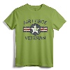 Air Force Veteran with Vintage Roundel Grunge T-Shirt - Retro Military Retirement Gift Tee for Men and Women