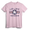 Air Force Veteran with Vintage Roundel Grunge T-Shirt - Retro Military Retirement Gift Tee for Men and Women