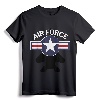 Air Force F15 Jet & Vintage Roundel T-Shirt - Gift for Air Force Veteran and Military Retirement Party