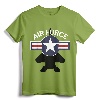 Air Force F15 Jet & Vintage Roundel T-Shirt - Gift for Air Force Veteran and Military Retirement Party