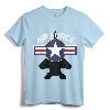 Air Force F15 Jet & Vintage Roundel T-Shirt - Gift for Air Force Veteran and Military Retirement Party