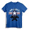 Air Force F15 Jet & Vintage Roundel T-Shirt - Gift for Air Force Veteran and Military Retirement Party