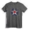 ROUNDEL US AIR FORCE INSIGNIA T-Shirt - Vintage US Army Air Corps Roundel Tee for Military History Enthusiasts