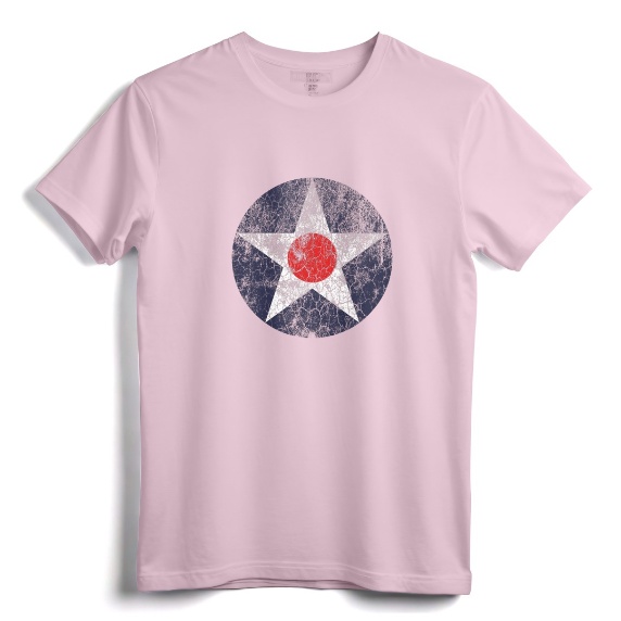 ROUNDEL US AIR FORCE INSIGNIA T-Shirt - Vintage US Army Air Corps Roundel Tee for Military History Enthusiasts