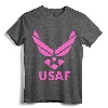 Modern US Air Force Pink Logo T-Shirt - Patriotic Apparel for Men, Women, and Flight Enthusiasts