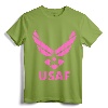 Modern US Air Force Pink Logo T-Shirt - Patriotic Apparel for Men, Women, and Flight Enthusiasts