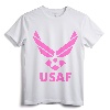 Modern US Air Force Pink Logo T-Shirt - Patriotic Apparel for Men, Women, and Flight Enthusiasts