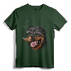 Rottweiler Dog Wearing Aviator Sunglass with Cigar T-Shirt - Unique Animal Theme Tee for Dog Lovers of All Ages