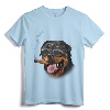 Rottweiler Dog Wearing Aviator Sunglass with Cigar T-Shirt - Unique Animal Theme Tee for Dog Lovers of All Ages