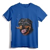 Rottweiler Dog Wearing Aviator Sunglass with Cigar T-Shirt - Unique Animal Theme Tee for Dog Lovers of All Ages