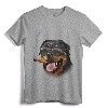 Rottweiler Dog Wearing Aviator Sunglass with Cigar T-Shirt - Unique Animal Theme Tee for Dog Lovers of All Ages