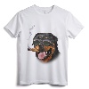 Rottweiler Dog Wearing Aviator Sunglass with Cigar T-Shirt - Unique Animal Theme Tee for Dog Lovers of All Ages