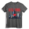 New York City NYC NY Skyline Statue Of Liberty Heart Gift T-Shirt - Lightweight Tee for NYC Lovers and Tourists