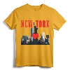 New York City NYC NY Skyline Statue Of Liberty Heart Gift T-Shirt - Lightweight Tee for NYC Lovers and Tourists