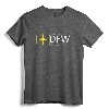Dallas Fort Worth DFW Texas Airport Flight Aviation Graphic T-Shirt - Funny Pilot Attire for Men, Women, and Kids