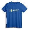Dallas Fort Worth DFW Texas Airport Flight Aviation Graphic T-Shirt - Funny Pilot Attire for Men, Women, and Kids