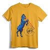Blucifer - Denver Airport Creepy Horse T-Shirt | Vintage Style Distressed Graphic Tee for Urban Legend Enthusiasts