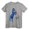 Blucifer - Denver Airport Creepy Horse T-Shirt | Vintage Style Distressed Graphic Tee for Urban Legend Enthusiasts