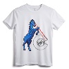 Blucifer - Denver Airport Creepy Horse T-Shirt | Vintage Style Distressed Graphic Tee for Urban Legend Enthusiasts