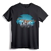 Twilight Flight Beaver Bushplane Pilot T-Shirt | Alaskan Aviation Art Tee for Airplane Lovers