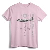 P-51 Mustang WWII Fighter Airplane Profile T-Shirt - Vintage Aviation Apparel for Warbird Enthusiasts and Military Aviation Fans