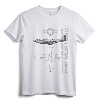 P-51 Mustang WWII Fighter Airplane Profile T-Shirt - Vintage Aviation Apparel for Warbird Enthusiasts and Military Aviation Fans