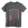 F15 Eagle Fighter Jet USA Flag Airplane 4th Of July T-Shirt - Patriotic Vintage Aircraft Design for Military Veterans and Enthusiasts