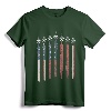 F15 Eagle Fighter Jet USA Flag Airplane 4th Of July T-Shirt - Patriotic Vintage Aircraft Design for Military Veterans and Enthusiasts