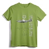 P-51 Mustang WWII Fighter Airplane Profile Long Sleeve T-Shirt - Vintage Aircraft Apparel for Aviation Enthusiasts